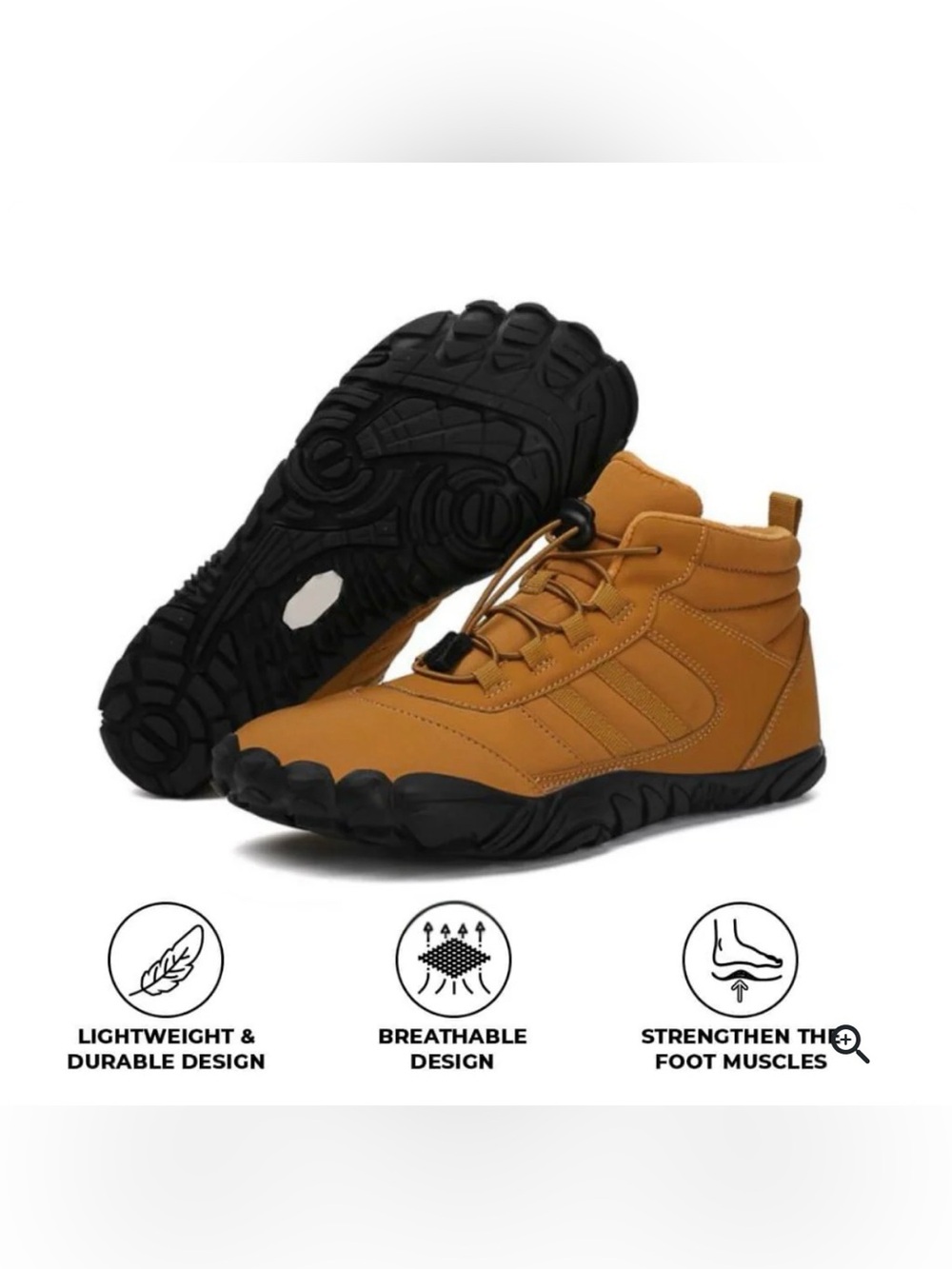 Men's / women’s (Unisex) Lightweight Tan Minimalist Active Shoes